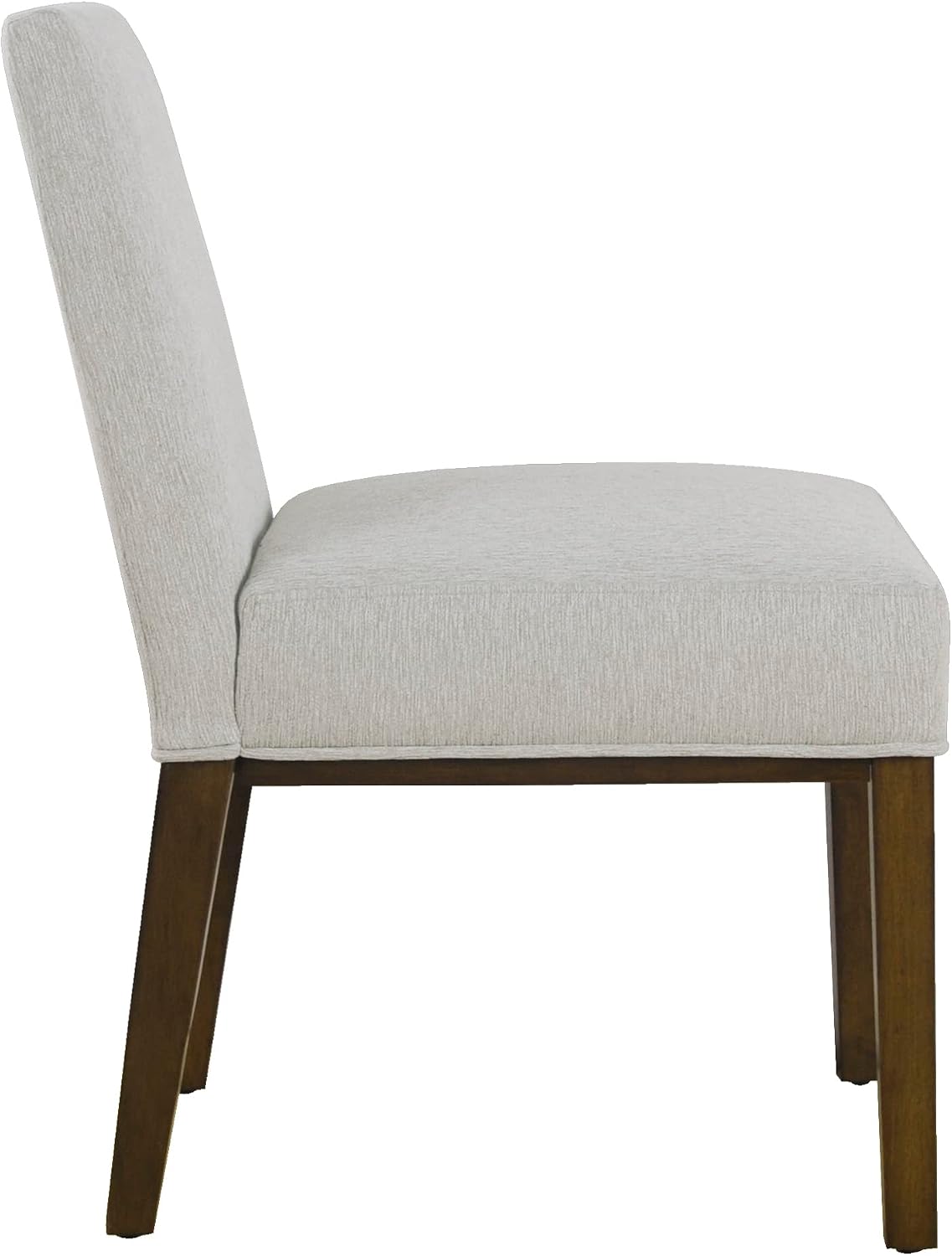 HomePop Kolbe Upholstered Dining Chair - Sustainable Gray Woven, 19.5" Seat Height, Ideal for 29-31 Inch Tables (Single Pack)