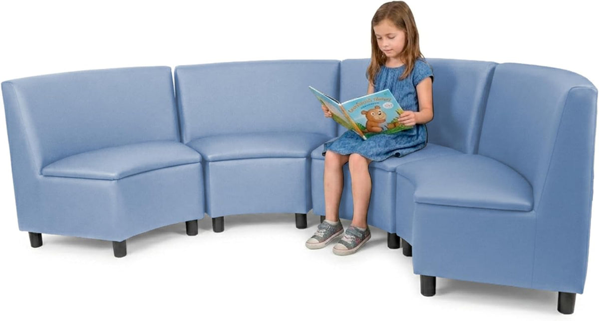 FDP Kid Comfort Collective Modular Wedge Chairs, 4-Pack - Powder Blue