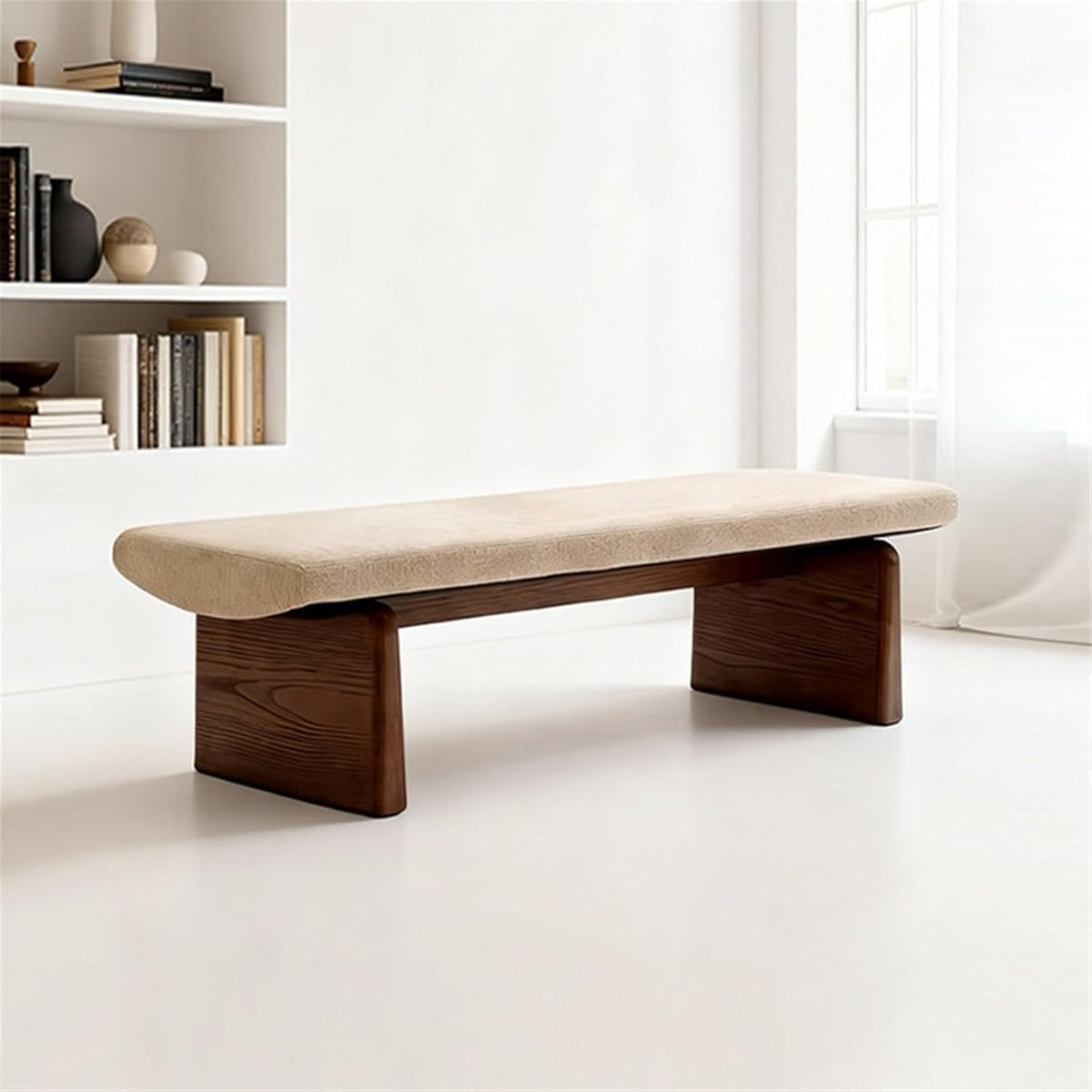 Modern Wooden Sofa Bedroom Bed end Bench Hotel Leisure Entryway(XXX-Large)