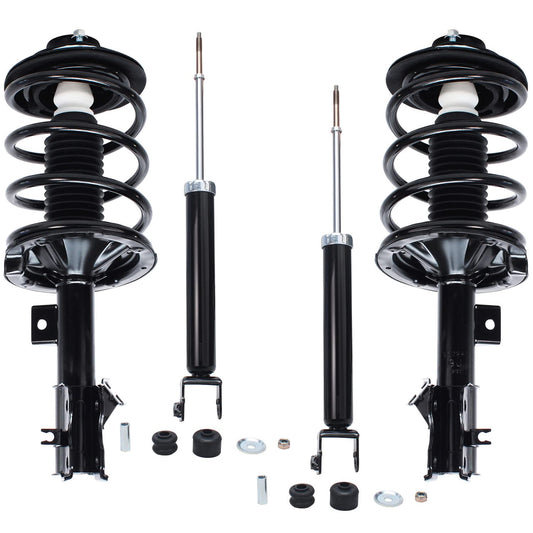 Detroit Axle - Struts Shocks for Nissan Maxima 2004 2005 2006 2007 2008, 2 Front Complete Struts with Coil Spring Assembly 2 Rea
