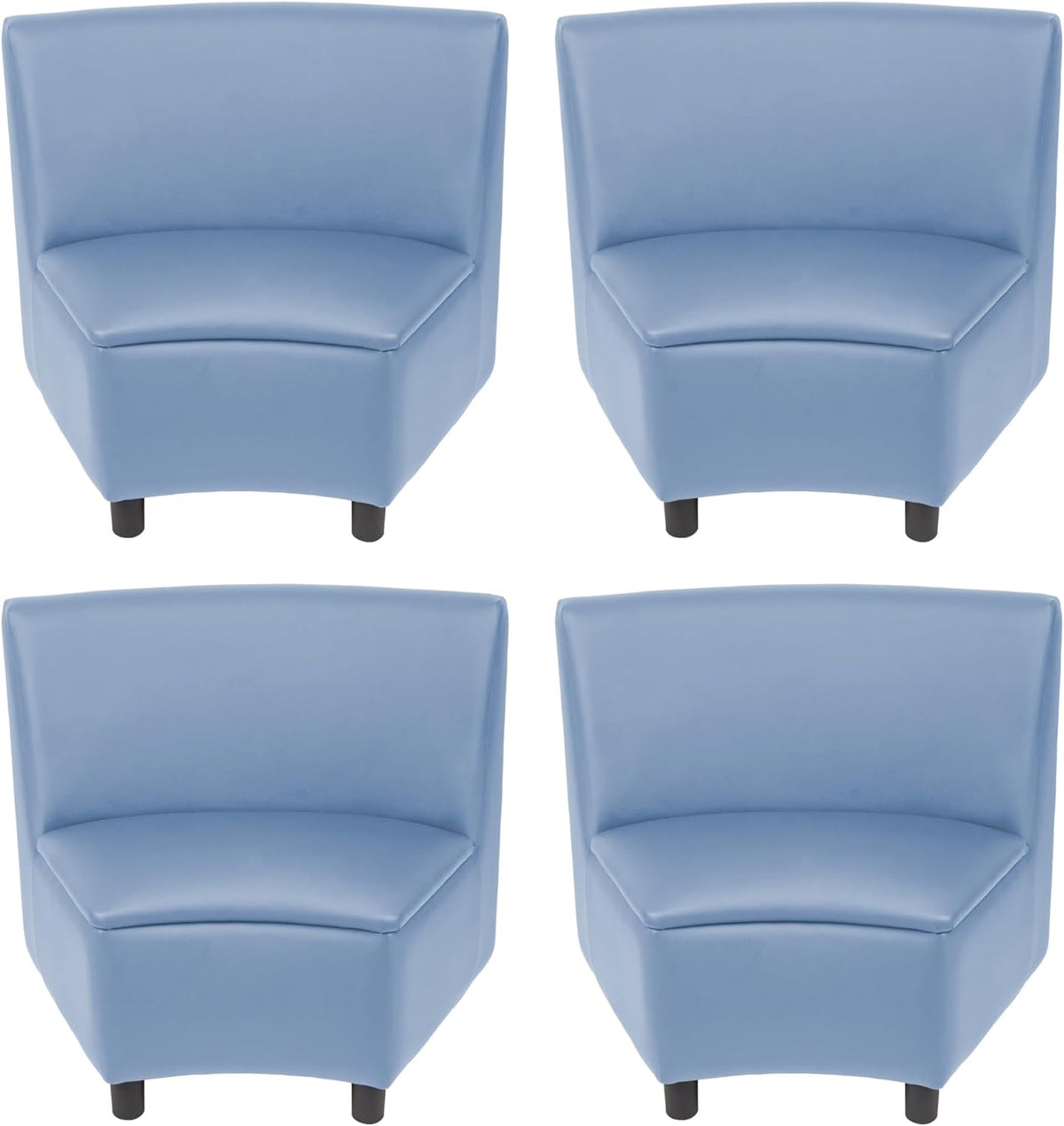 FDP Kid Comfort Collective Modular Wedge Chairs, 4-Pack - Powder Blue