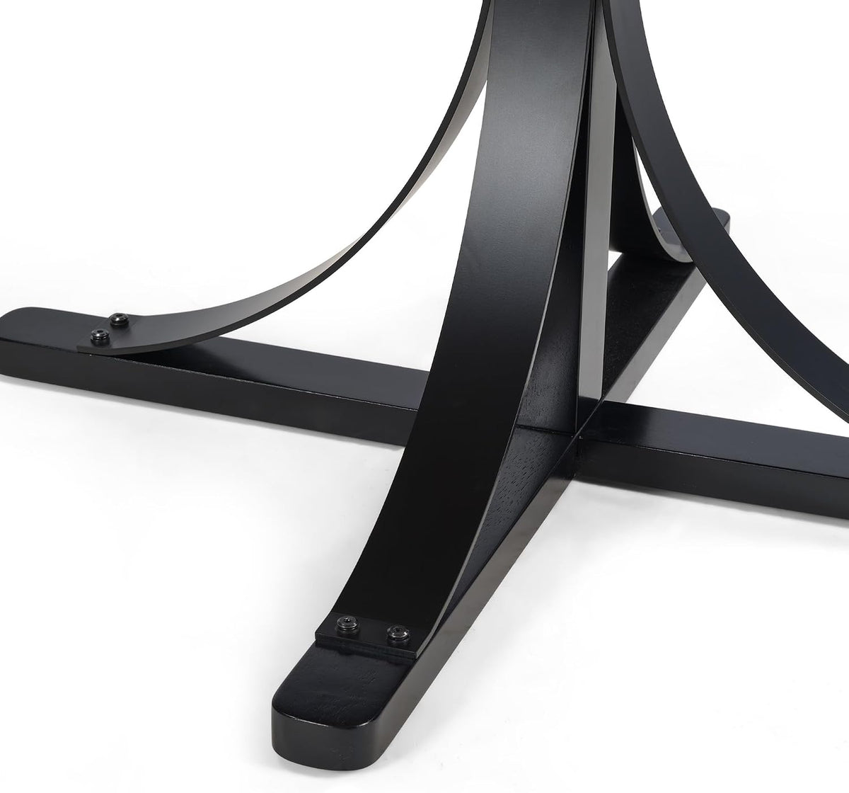 Need 36 Inch Round Dining Table for 2-4 People, Small Circle Kitchen Table, Space Saving Kitchen Dining Table for Dining Room, Kitchen, Apartment, Rubber Wood Tabletop, 220LBS Capacity