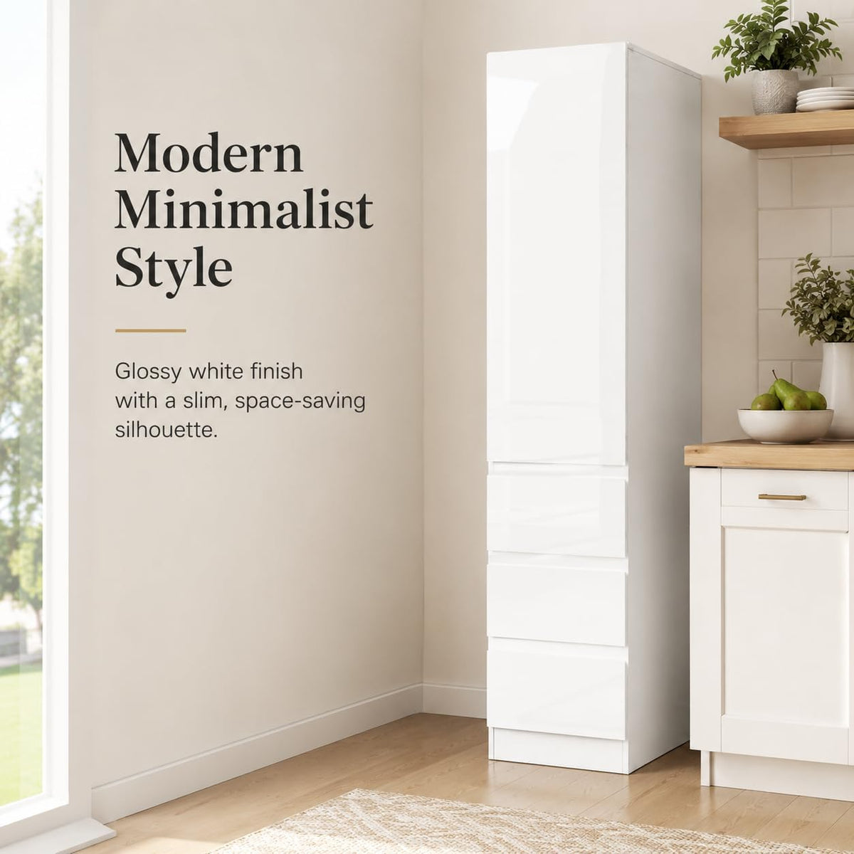 Kitchen Pantry Cabinet, 70.9" Tall Pantry Storage Cabinet with Doors, 3 Drawers, Shelves and Right-Side Door Racks, Freestanding Kitchen Storage Cabinet for Kitchen and Home, White