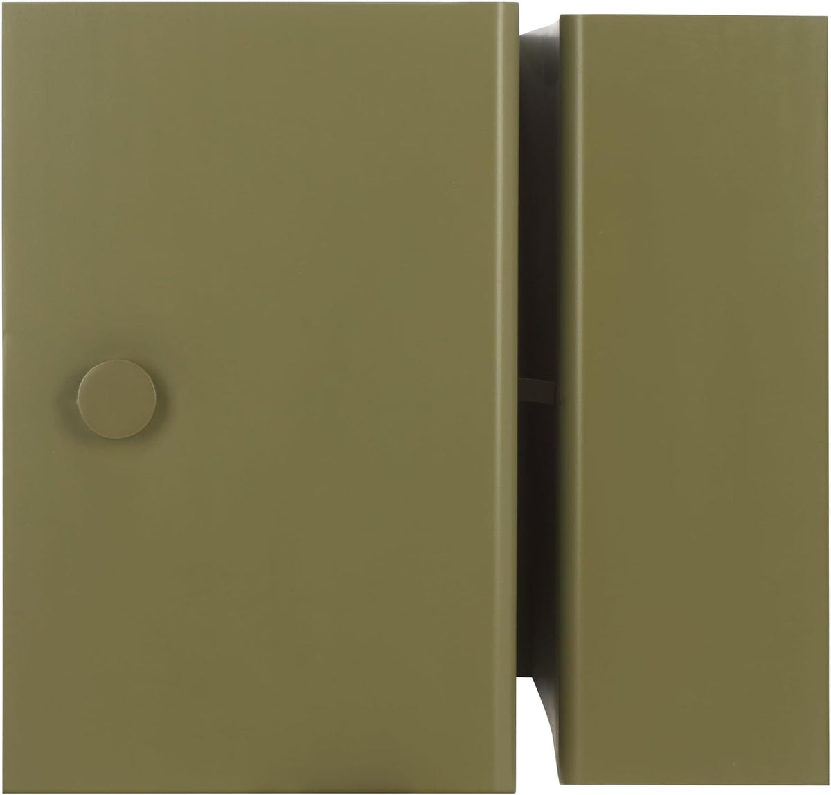 SAFAVIEH Couture Collection - Aldwyn Olive Green Metal Accent Table, Modern Fully Assembled Side Table (SFV6803B)