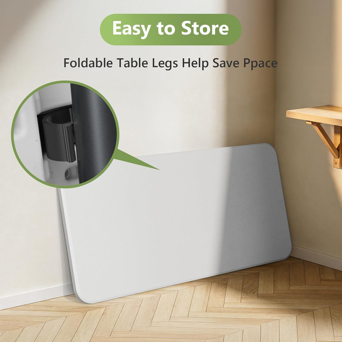 Folding Table, 2 Pack 4ft Folding Table with Foldable Steel Legs, Heavy Duty Plastic Foldable Table, Metal Frame, Support up to 400 lb, Portable for Banquet, Craft, Party, Indoor & Outdoor Use, White