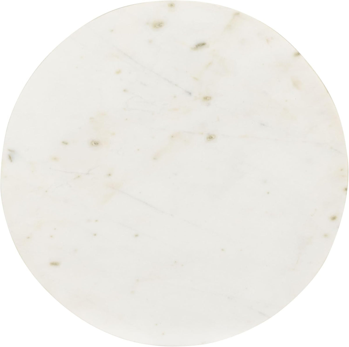 SAFAVIEH Home Collection - Avanni Accent Side Table, Ivory Round Top & Gold Metal Base (ACC5510A)