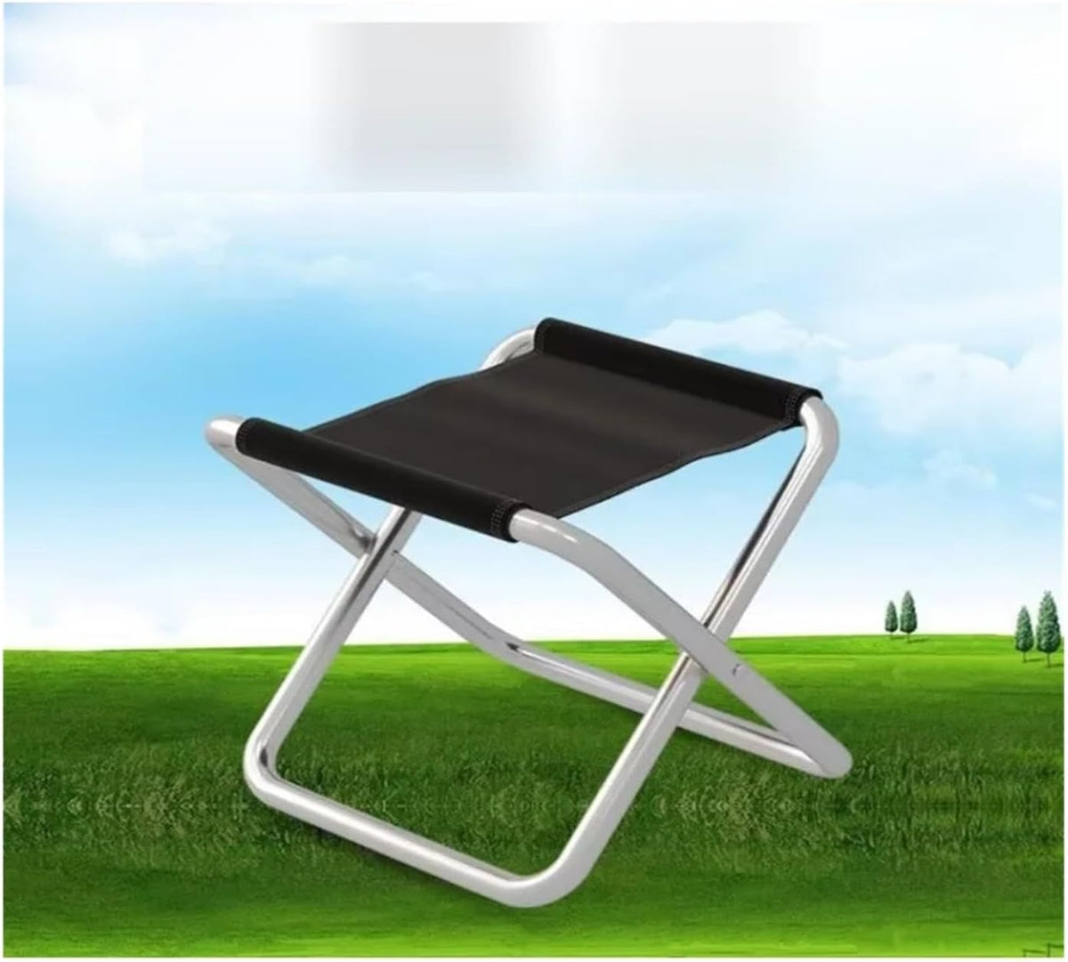 Folding Stool Small Aluminum Alloy Collapsible Fishing | Folding Stool Small Aluminum Alloy Collapsible Fishing Outdoor Chair(L)