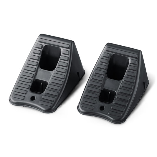 Amazon Basics Automotive Wheel Chocks, 2-Pack, Black