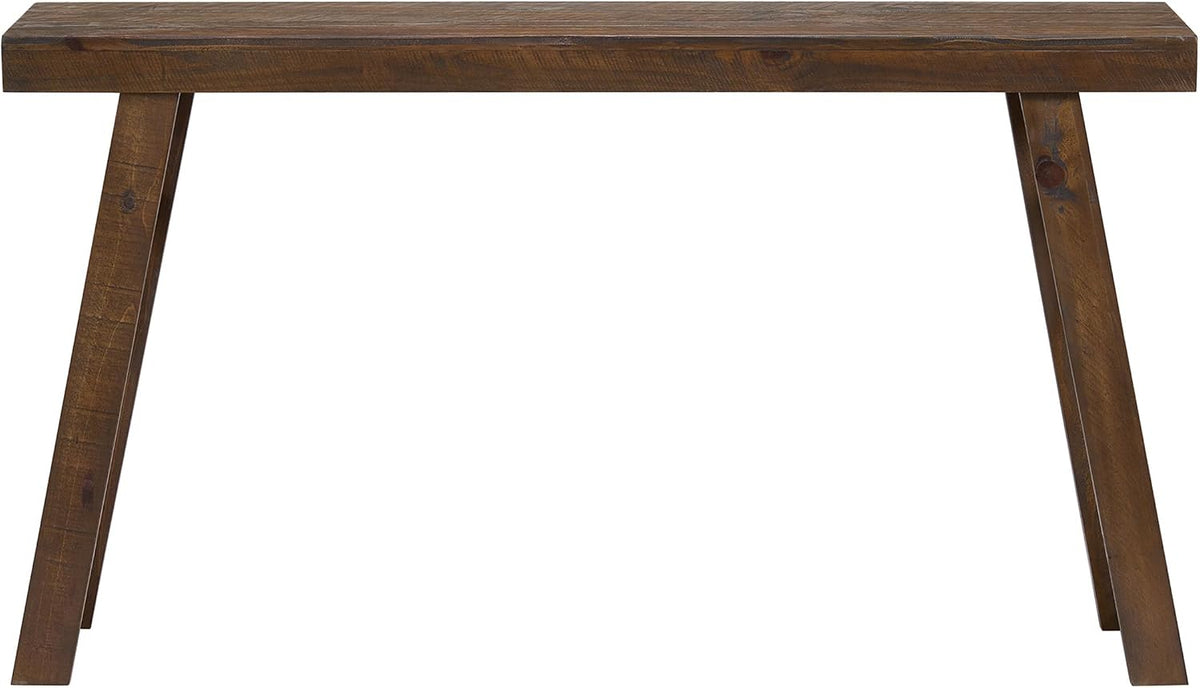 Alaterre Furniture Lawas Solid Wood Console Table, Brown, 56”x12”x32” | Modern Farmhouse Entryway Table, Easy Assembly Living Room Furniture for Behind the Couch, Entryway, or Hallway