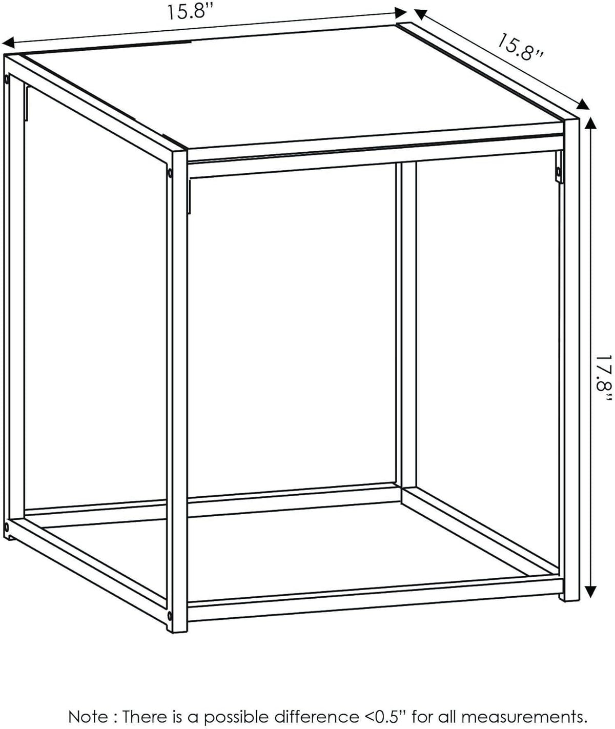 Furinno CAMNUS Metal Frame Living Room Table Set, French Oak Grey | Easy Assembly, Modern Coffee Table and Side Tables Set, End Table, for Couch, for Living Room, Bedroom, Home Office