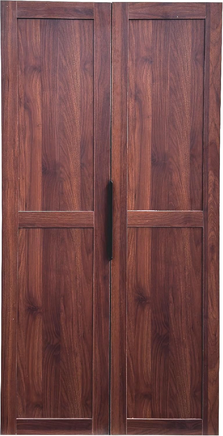 62.8''H Tall Kitchen Pantry Cabinet, Freestanding Buffet Cupboards Sideboard with Doors & Door Shelves, Farmhouse Storage Pantry for Kitchen Living Room Dinning Room, Walnut