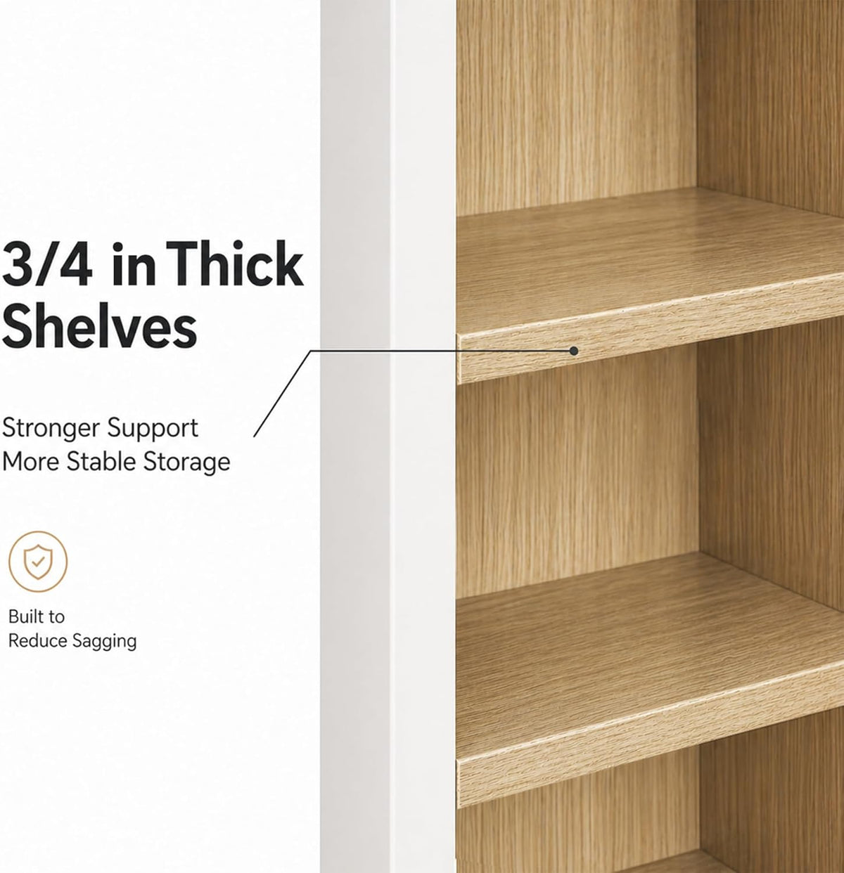 30" W x 30" H x 12" D Kitchen Wall Cabinet, White Shaker RTA Double Door Hanging Storage with Soft Close Hinges, Premium HDF & Plywood Built-in Cabinetry for Laundry Room, Bathroom & Pantry