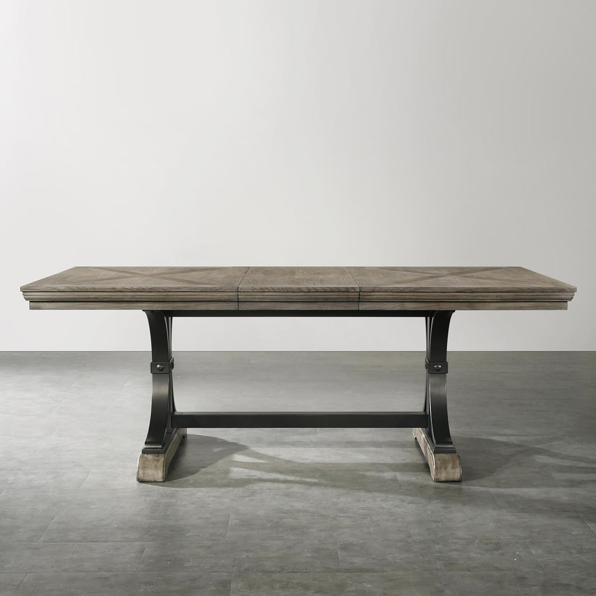Roundhill Furniture Birmingham Dining Set, One Size, Driftwood Finish