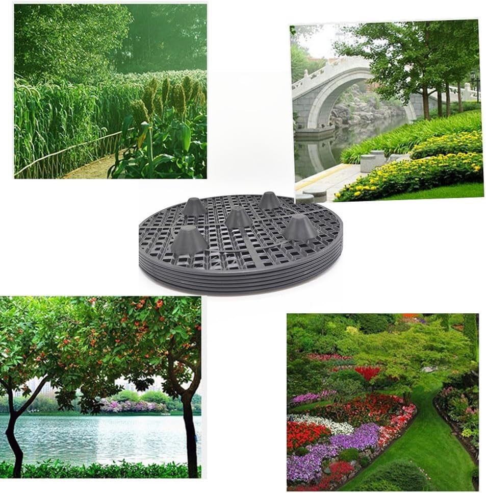 6PCs Plant Risers for Pots Indoor, Plant Stands, Pack Plant Elevator for Prevent Rot and Damage on Patio Deck, 11.8 inch Big Heavy Duty Plastic Plant Stands (6Pcs)