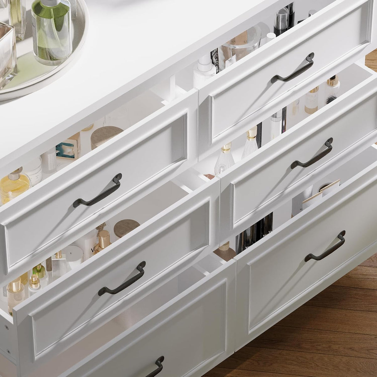 ECACAD 61.9" W Closet Island with Storage Bench & 12 Drawers, Modern Wooden Armoire Wardrobe Dresser Island for Bedroom Walk-in Closet, White