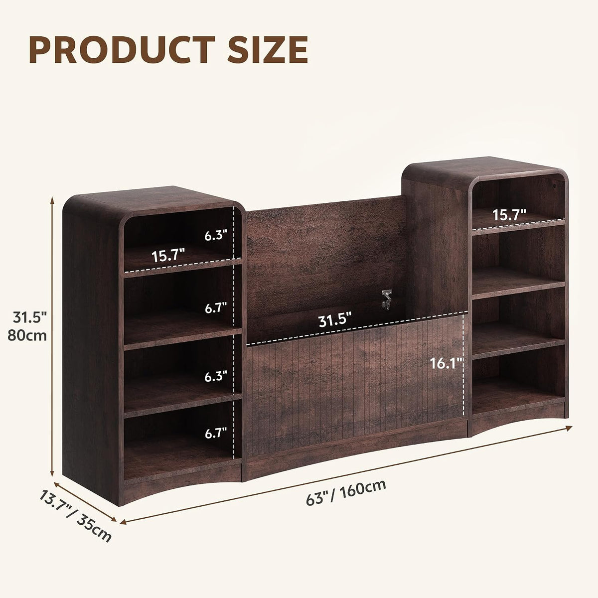 Shoe Cabinet with Bench, U-Shaped Shoe Storage Bench, Tall Shoes Cabinet with Adjustable Shelves, 63" W Lift-Top Blanket Chest with Storage, for Entryway, Living Room, Hallway, Espresso
