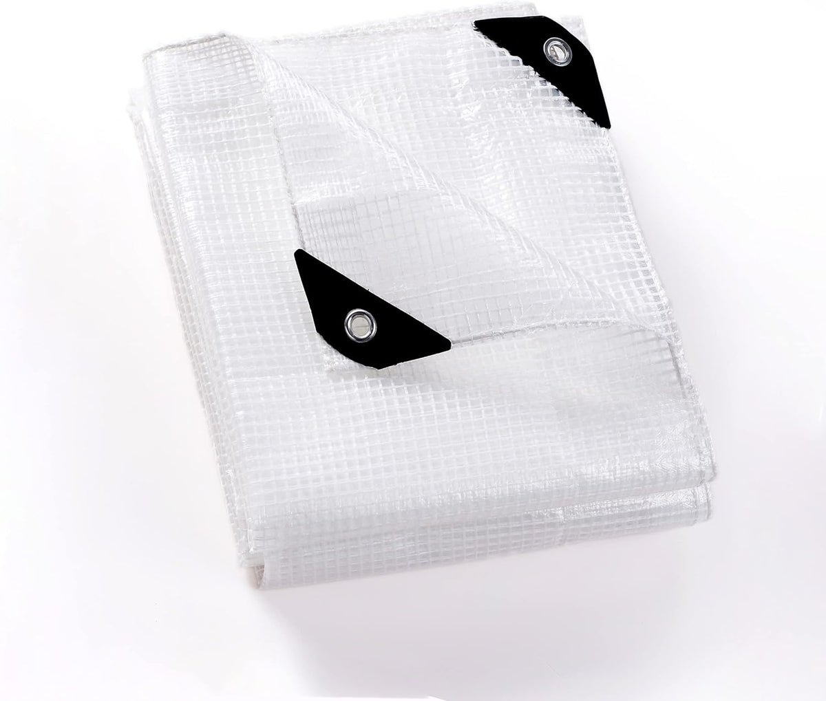 GUARD SHIELD Clear White Tarp Heavy Duty 12x20 Feet Waterproof for Greenhouse Outdoor Garden Poly Cover UV Resistant 3x3 Weave 10mil