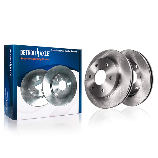 Detroit Axle - Front Brake Rotors for 4WD Chevy GMC K1500 K2500 Suburban Tahoe Yukon Jimmy Blazer Brakes Rotors Replacement: 11.