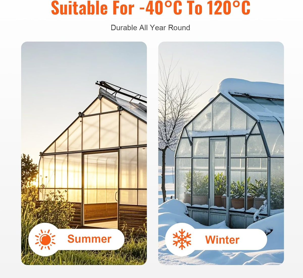 VEVOR 14 Pack Polycarbonate Greenhouse Panels, 2' X 4' X 0.16'' Roof Panels Sheets, Waterproof UV Protected Corrugated Plastic Roofing, Impact Resistance Clear Roofing Sheets for Greenhouse/Garden