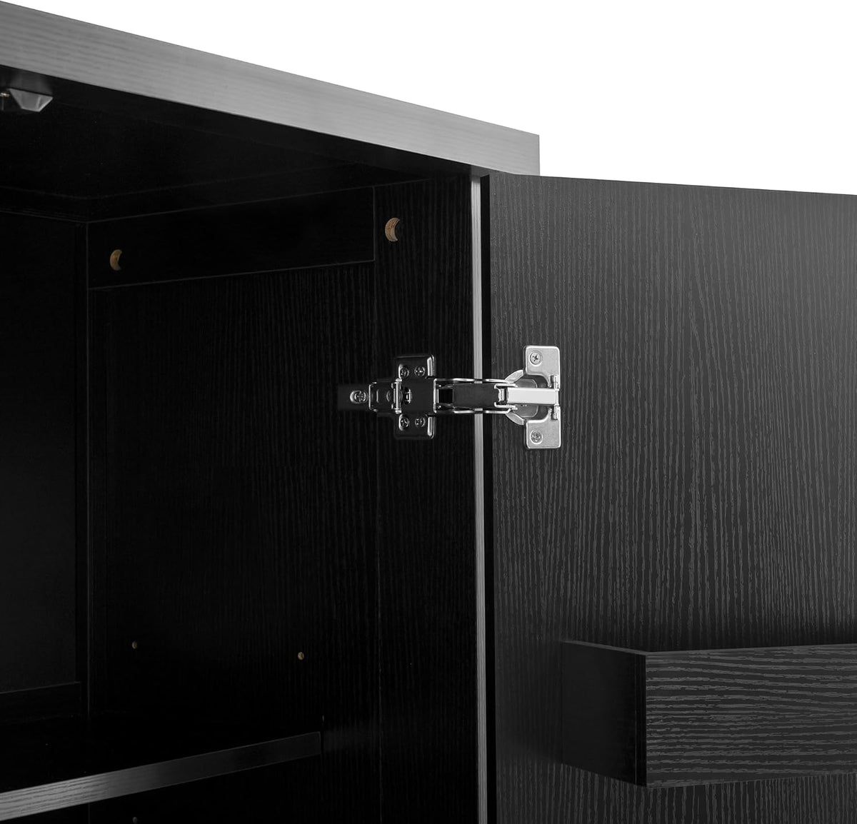 Christopher Knight Home Chenny 70''H Wooden Kitchen Pantry Cabinet, Storage Cabinet with Adjustable Shelves, 6 Door Internal Storage Compartments & 3 Drawers, Freestanding Cupboard Cabinet, Black