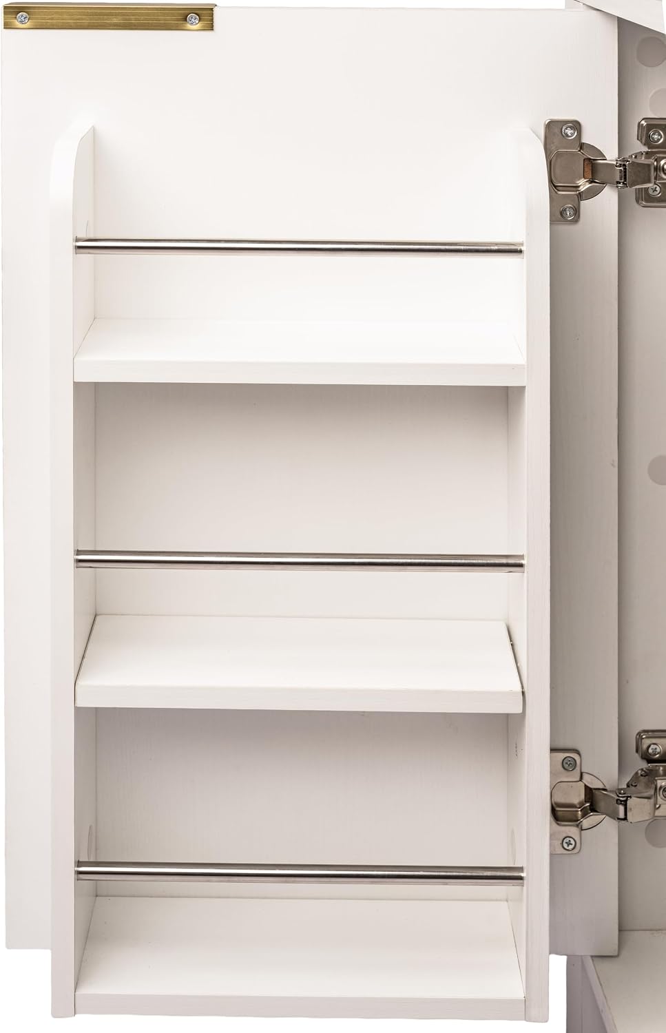71" Fluted Tall Arched Kitchen Pantry Cabinet with Glass Doors, Farmhouse Storage Cabinet with Adjustable Shelves & Hidden Drawer, Freestanding Cupboard Console for Living Room, Dining Room (White)