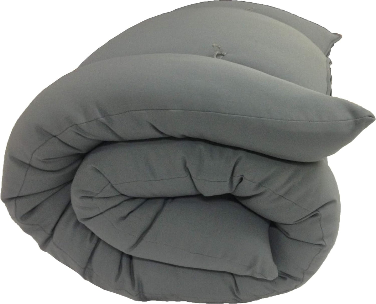 D&D Futon Furniture Cotton/Foam/Polyester Queen Size Traditional Japanese Floor Rolling Futon Mattresses 3x60x80, Gray
