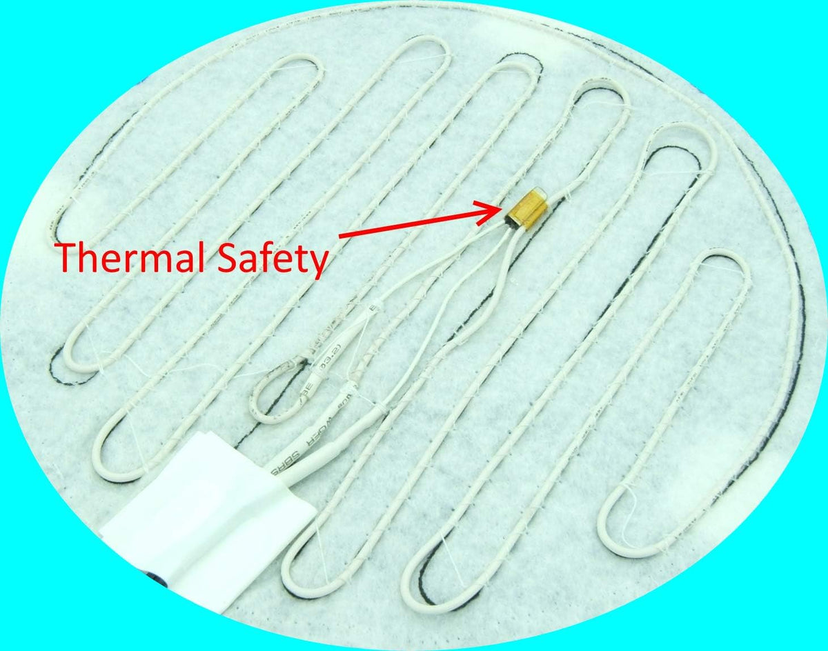 Brewing & Fermentation Heat Pad for Homebrew Beer & Wine Fermenting 120VAC 12 or 25 Watt Heating Mat: Safe for Plastic/Glass Carboy Fermentors w/Heater Temp Strips (10" Heat Mat + Heating Thermostat)