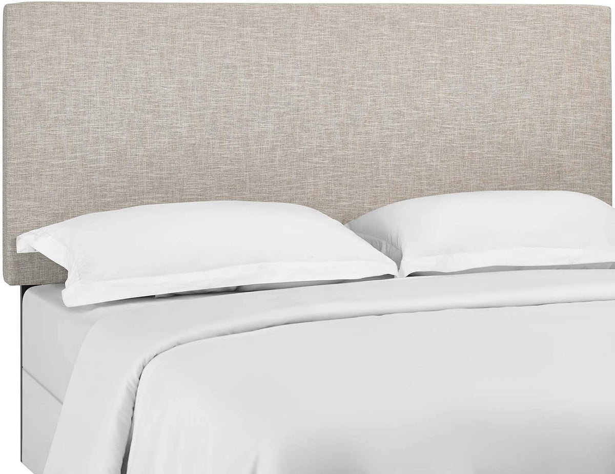 Modway Taylor Full/Queen Upholstered Linen Fabric Headboard, Beige