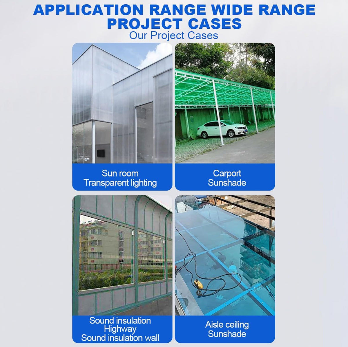Greenhouse Panels Daylighting Roof Panels Transparent Greenhouse Panel Easy to Bend and Cut for Outdoor Gardens Greenhouses.(Transparent,4x26.2ft)