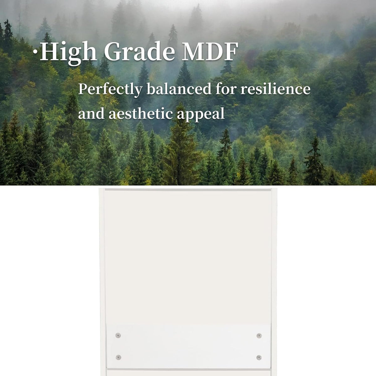 JOYSOURCE Tall Kitchen Pantry Cabinet with Pull-Out Shelves Large 2- Door Free Standing Storage Cabinet for Food, Spice White