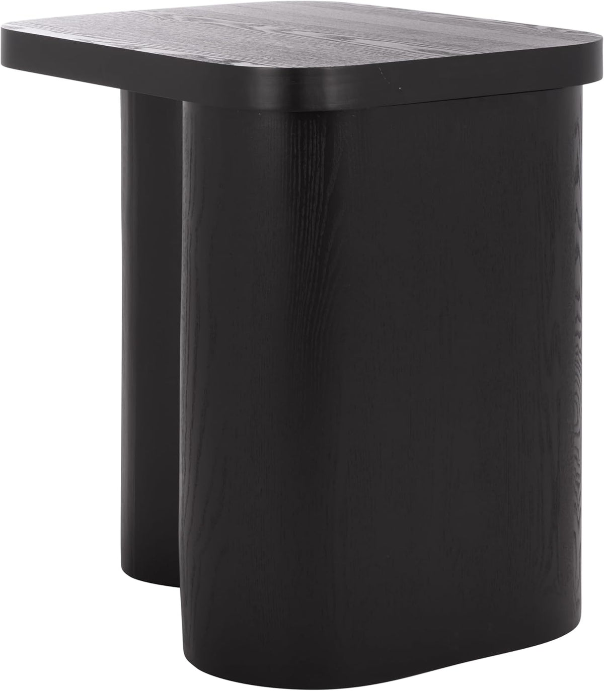 SAFAVIEH Home Collection - Ahani Modern End Table, Black Accent Side Table with Sculptural Cylinder Legs (ACC2315B)