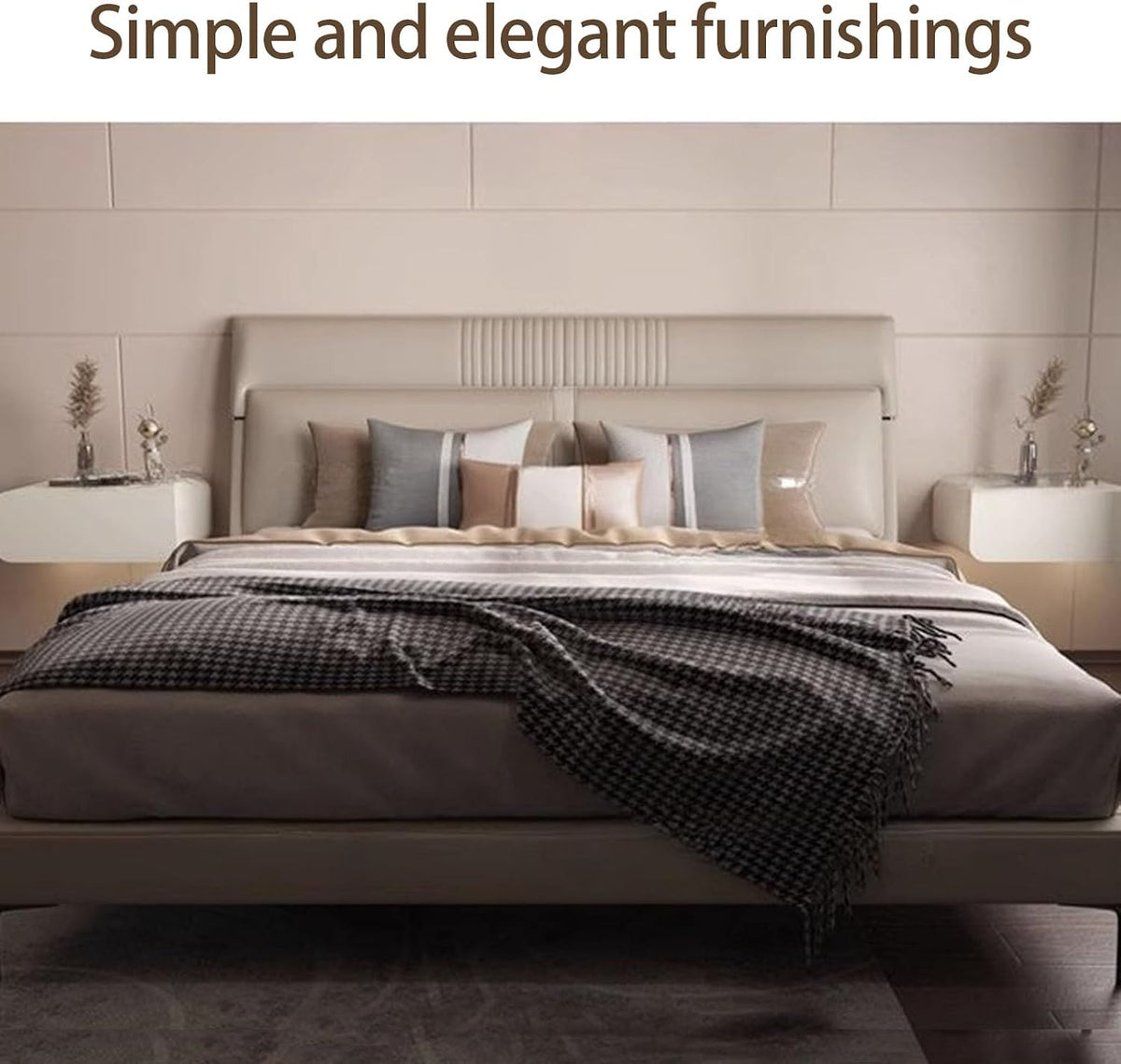Floating Wall Mounted Night Stand with Storage Drawer, Modern Small Bed End Table for Bedroom and Small Space,Vanity Makeup Night Stands Side Table(Khaki,45cm/17.7in)