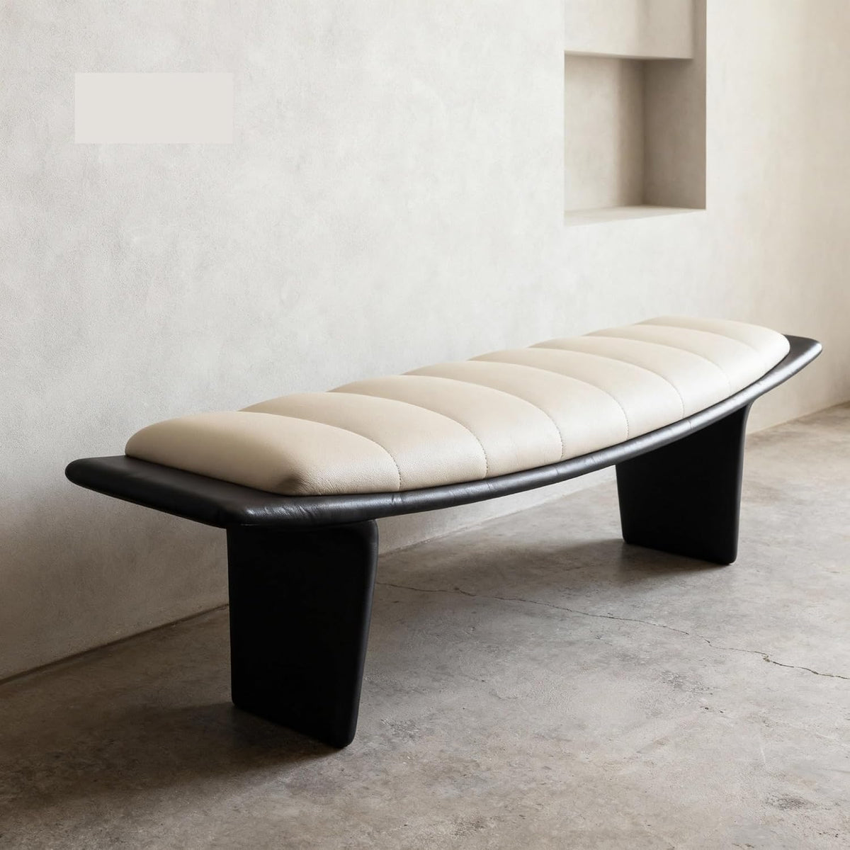Modern Upholstered Long Bench for Living Room and Home Use Leather for Bedroom and Bed end Entryway(XL)