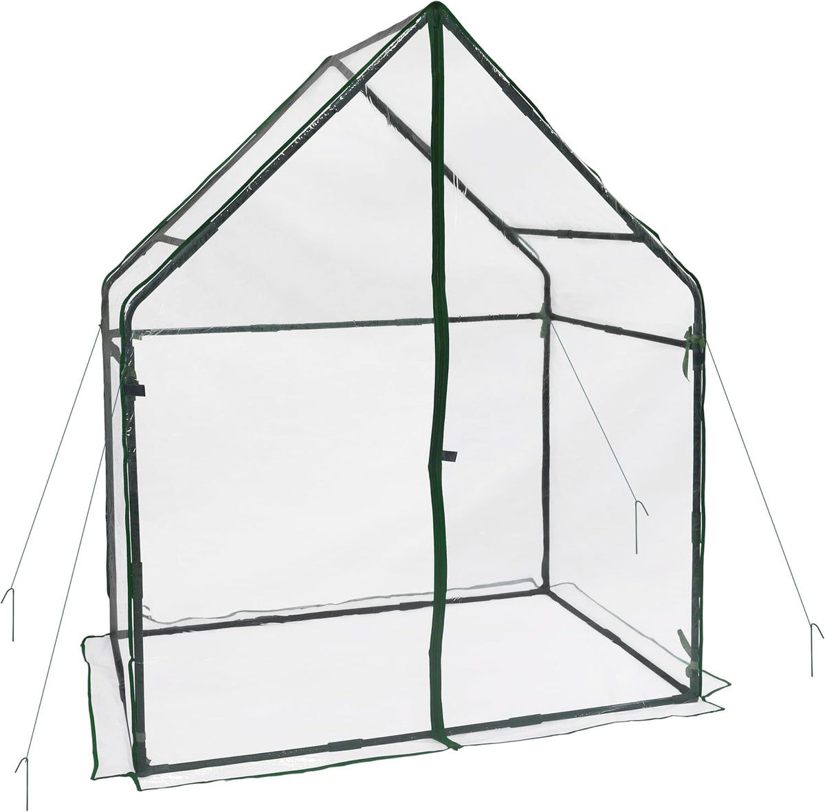 Gardzen Small Walk-in Greenhouse, Heavy Duty Portable Green House for Outside with Sturdy Frame & Clear Cover, Protects Plants from Cold, Rain, 36.2"(L) x53.3(W) x66.1(H)