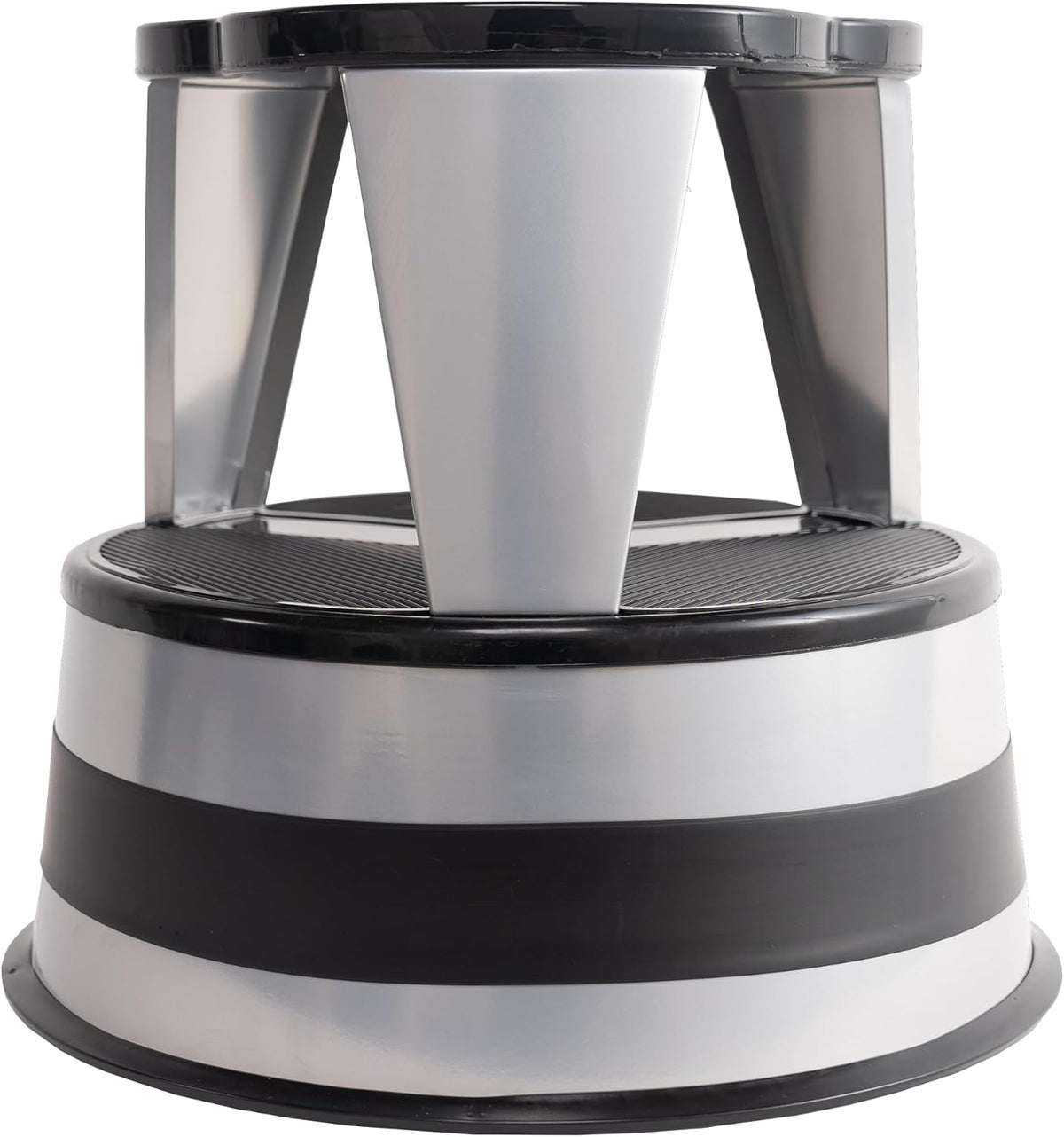 Cramer Kik Step Steel Step Stool - Two Step Stool, Holds 350 lbs (Silvertone)