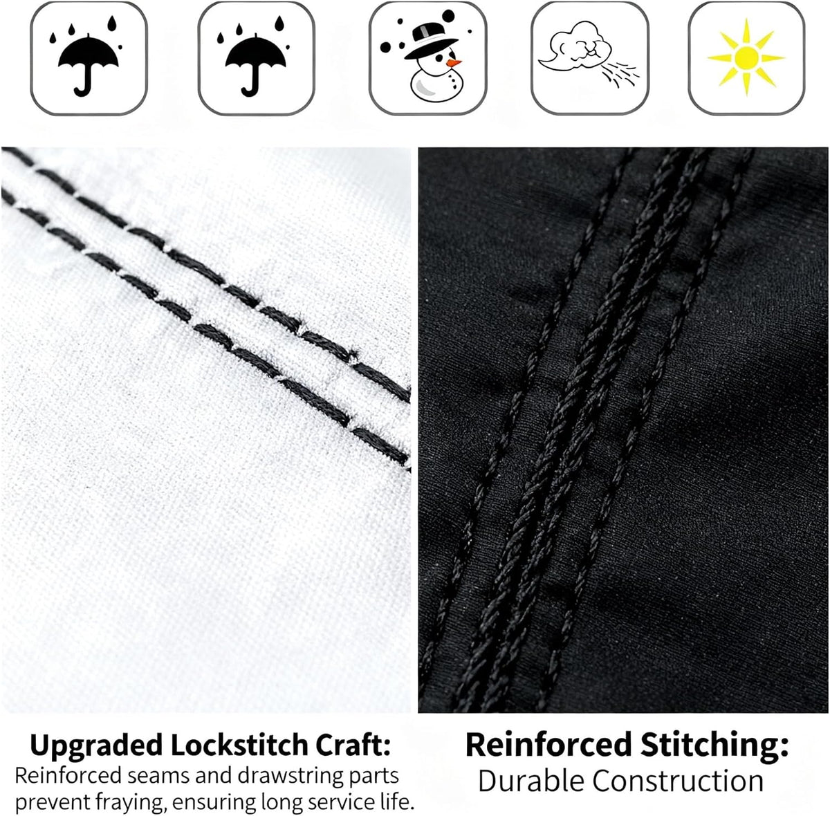 Heavy-Duty 210D Oxford Swing Cover-Waterproof UV-Resistant and Windproof Hammock with Drawstring(Double(200cm*230cm))