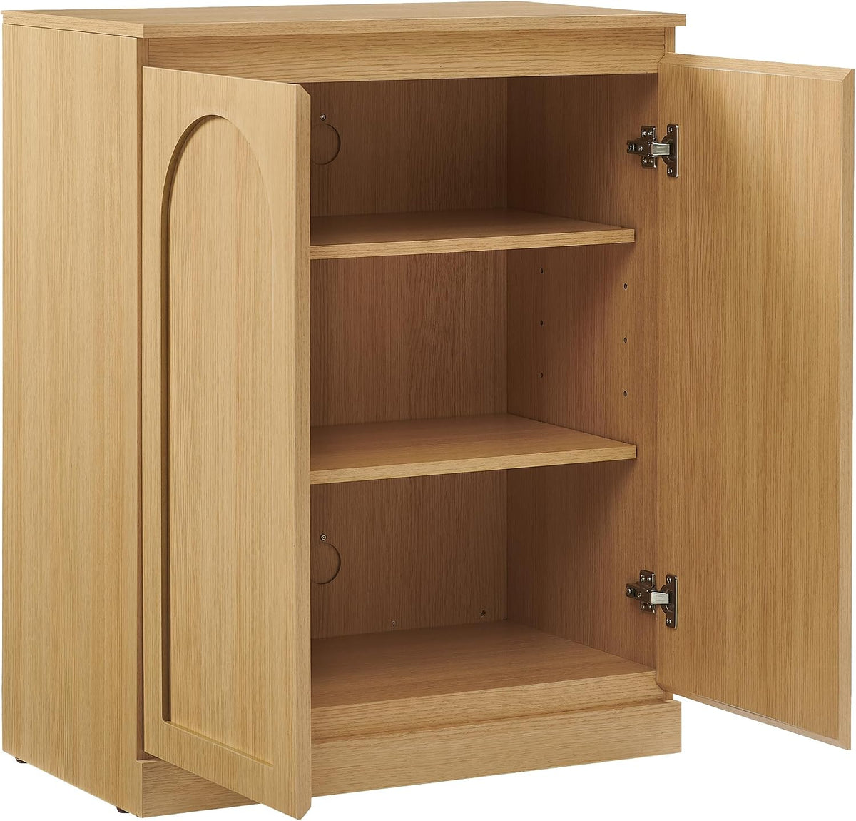 Crosley Furniture Marco Modern Kitchen Pantry Storage Cabinet with Shelves, Dining, or Laundry Room, Ash