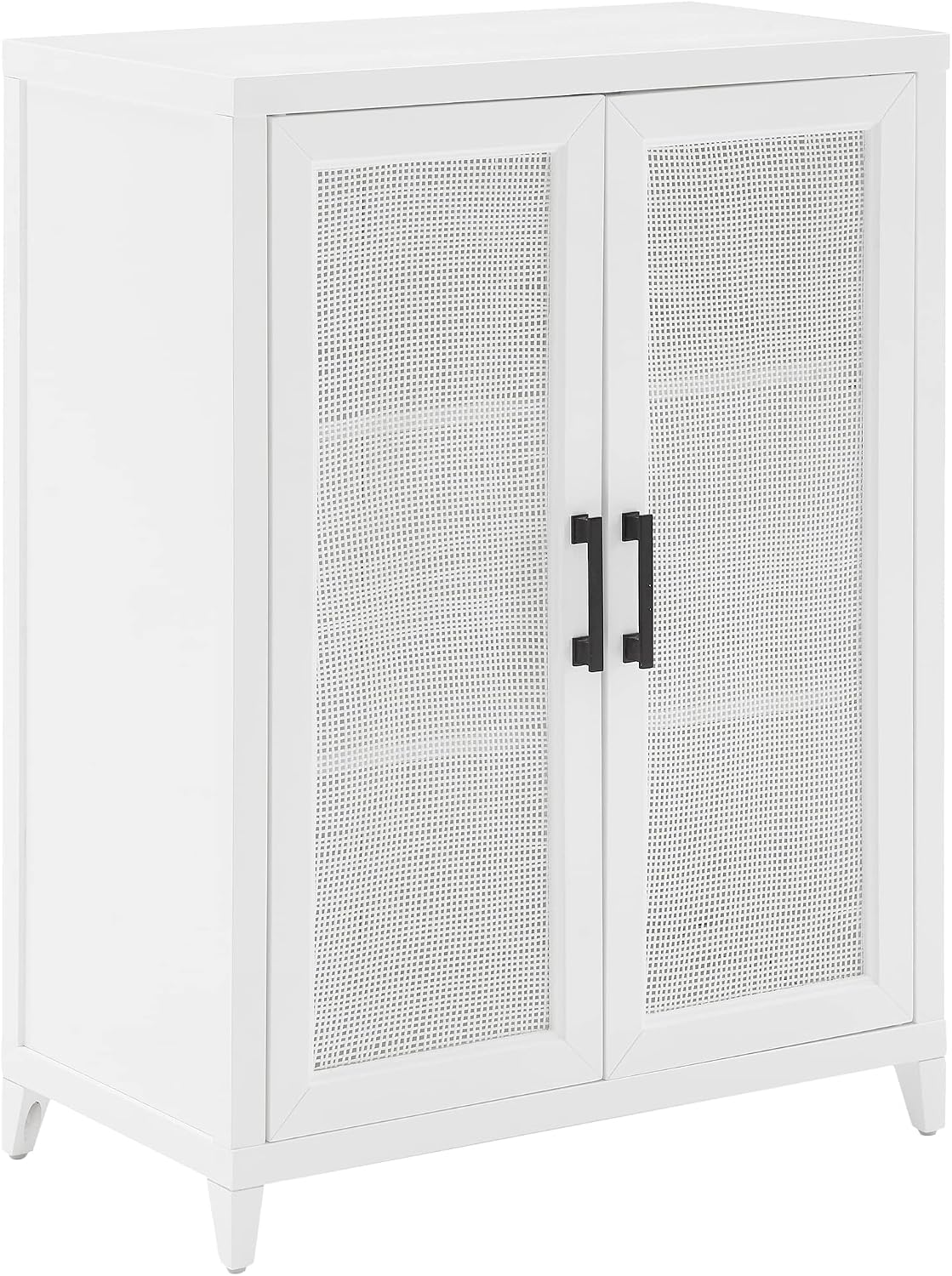 Crosley Furniture Milo Stackable Pantry Storage Cabinet with Shelves, Kitchen, Dining, or Laundry Room, White