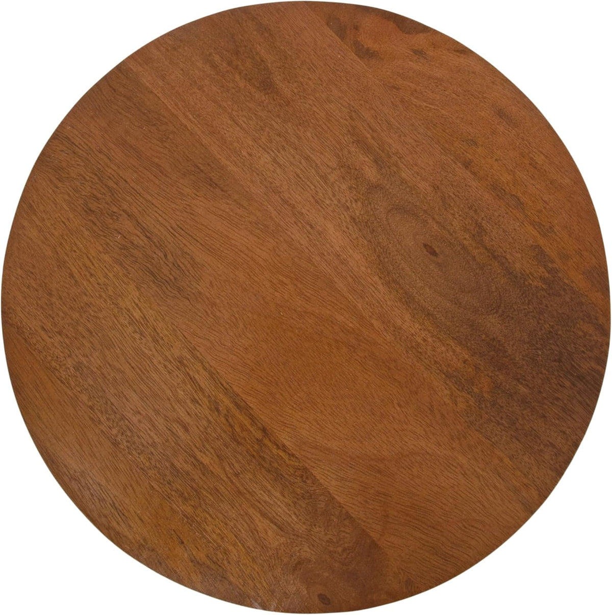 Kate and Laurel Jakob Modern Wooden Round Side Table; 12 x 24; Walnut Brown; Circle Pedestal Table for Use as Bedroom Nightstand; Indoor Plant Stand; or Decorative Living Room Table