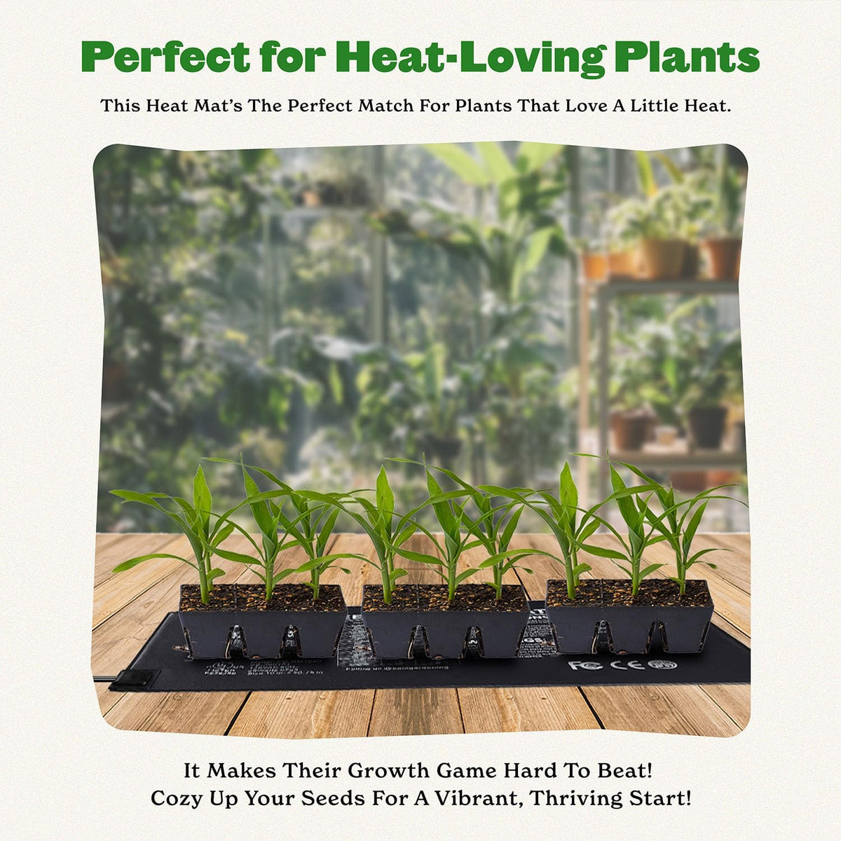 Epic Gardening Seedling Heat Mat for Plants – High-Performance 20W Heavy-Duty PVC Heating Mat for Seed Germination, Plant Growth, & Fermentation | Durable & Reliable Warmth for Indoor Gardening