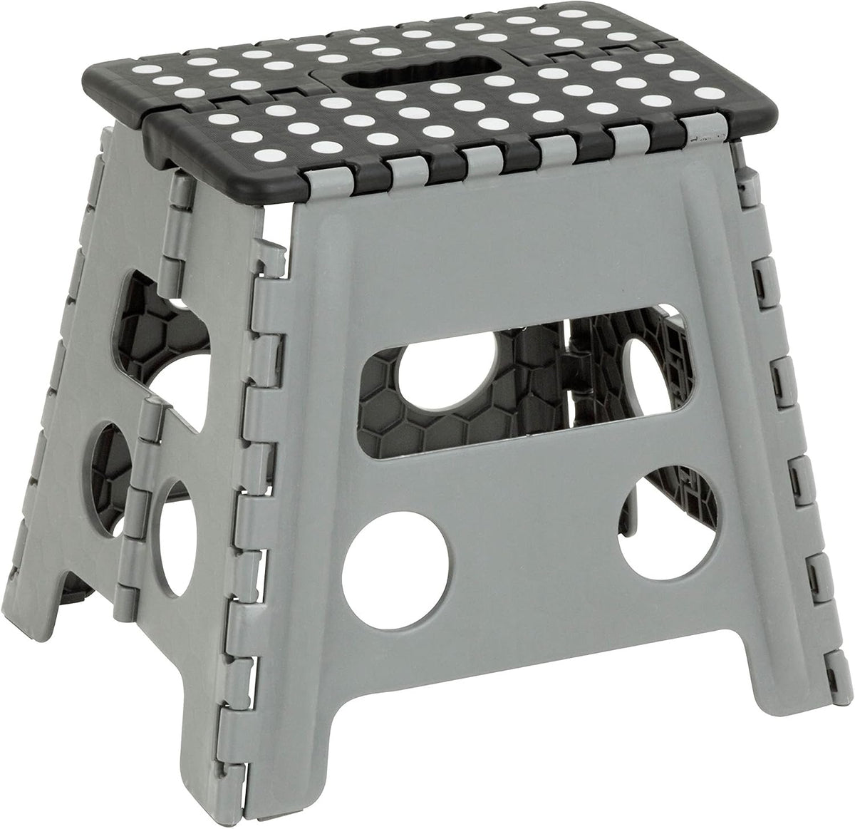 Honey-Can-Do TBL-02977 Folding Step Stool with Anti-Slip Surface, 12.8-Inch,Multicolor, 300 lbs