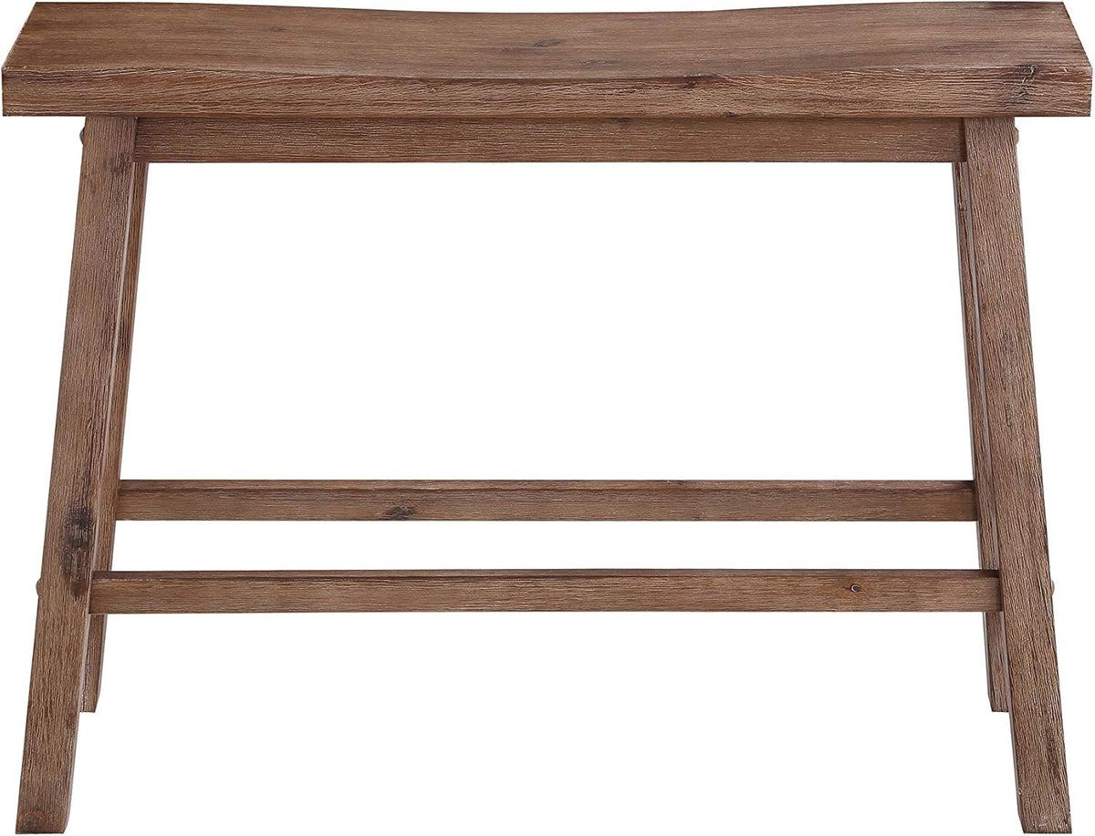 Boraam Sonoma Counter Height Backless Bench - Barnwood Wire-Brush Finish