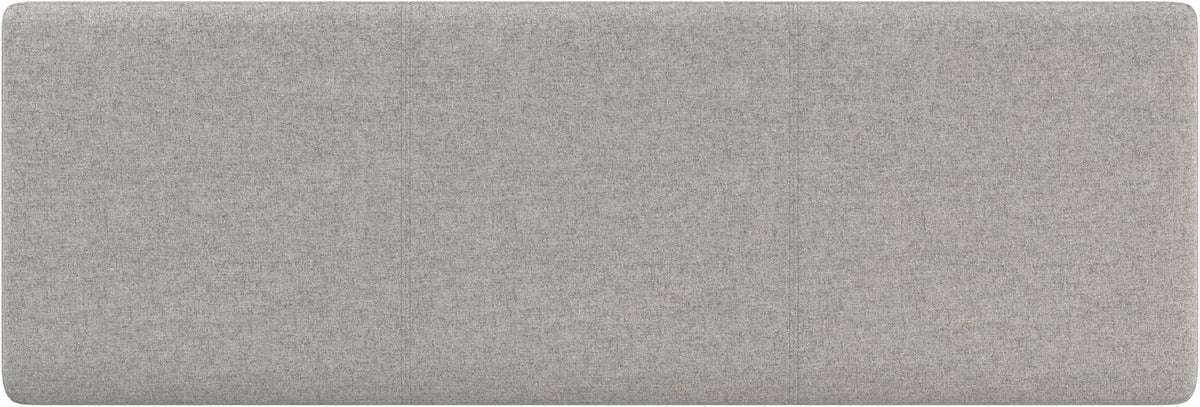 SIMPLIHOME Avalon 54" Wide Linen Look Fabric Storage Ottoman in Cloud Grey | Contemporary lift-top ottoman with high-density foam; rectangle storage bench or coffee table for living room or entryway.