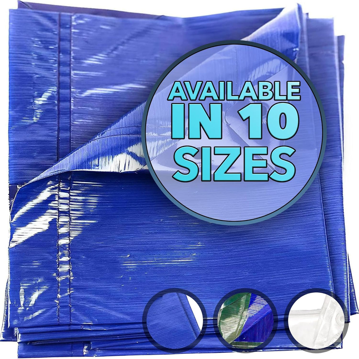 QUEEN OF TARPS | 16x20 Light Duty Tarp Waterproof, 70 GSM is 7 MIL, UV/Tear Resistant Tarp, Camping, Outdoor Furniture, Car, Tents, Painting, Firewood Protection | 16x20, Light Duty