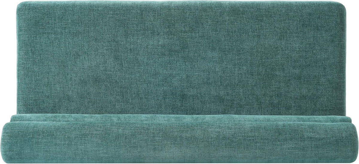 Christopher Knight Home Wally Fabric Upholstered Dining Bench, Long Dining Room Chair, Wooden Entryway Bench, Bedroom End of Bed Bench, Teal Green+Black
