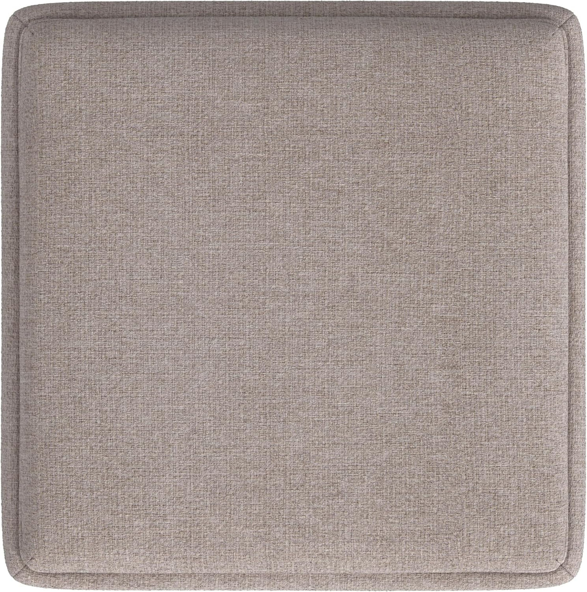 HomePop 17.5" Storage Ottoman with Tray Top - Light Brown Woven