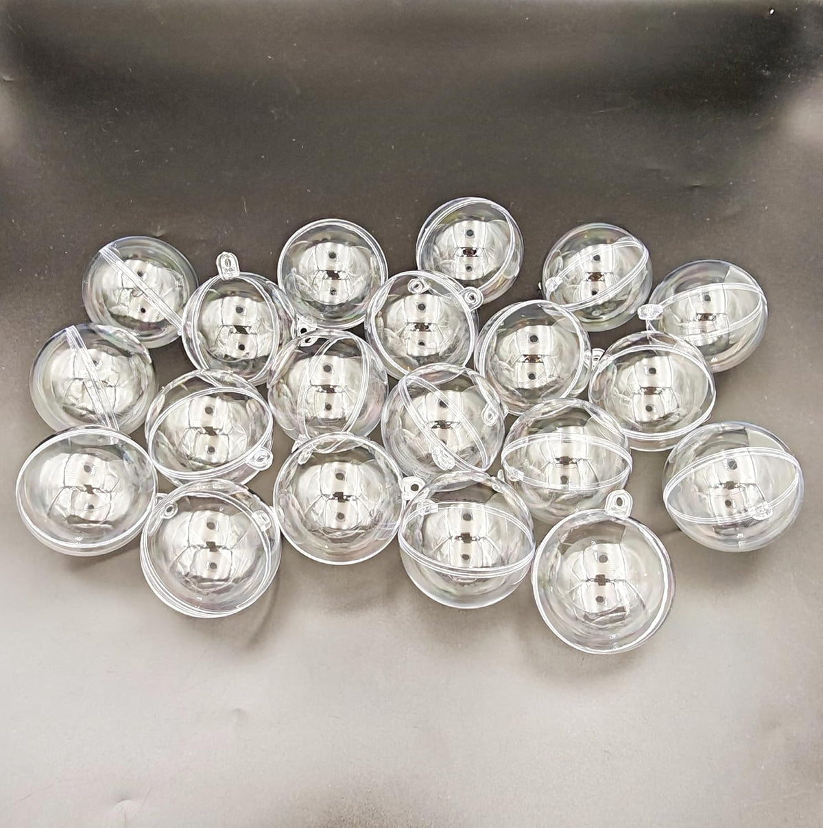 Acrylic Hollow Ball, Clear Plastic Fillable Ornaments Ball, DIY Clear Plastic Balls for New Years Present,Xmas Tree,Home Decoration,Wedding,Party (5cm/2inch,20pcs)