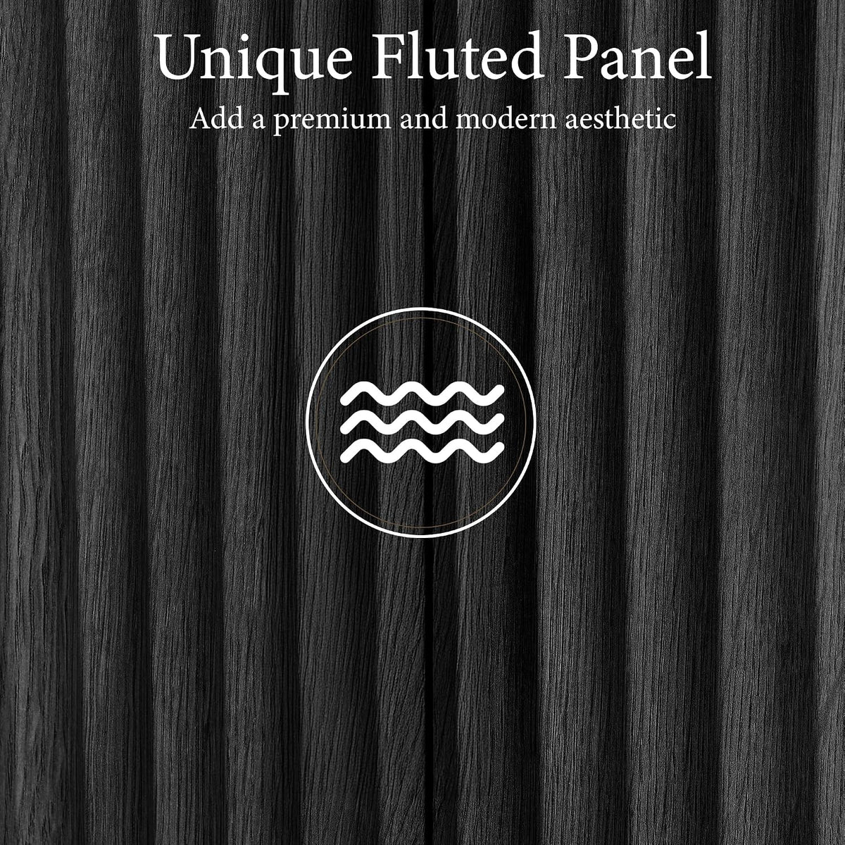 Brafab 67" Fluted Armoire Wardrobe Closet with Drawers, Black Cabinet