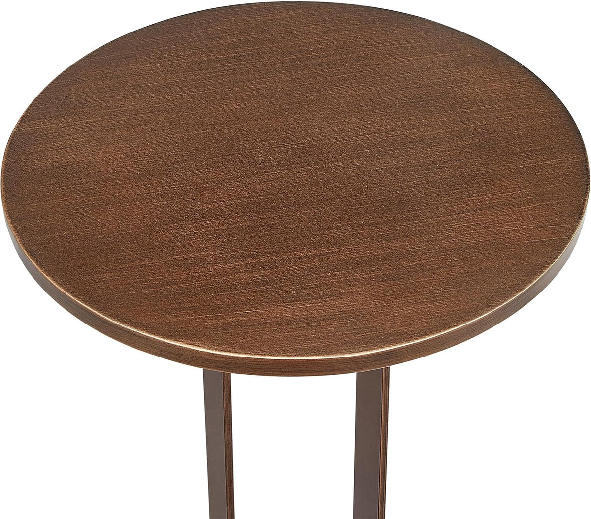 Tallulah Antique Bronze Metal Round Accent Table