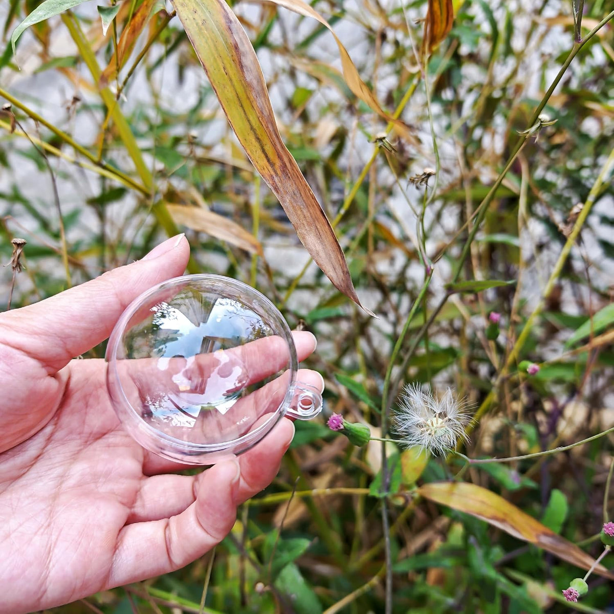 Acrylic Hollow Ball, Clear Plastic Fillable Ornaments Ball, DIY Clear Plastic Balls for New Years Present,Xmas Tree,Home Decoration,Wedding,Party (5cm/2inch,20pcs)